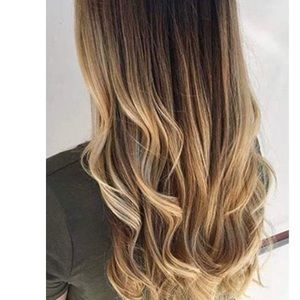 NEW Tapein extensions ombré brown caramel blonde